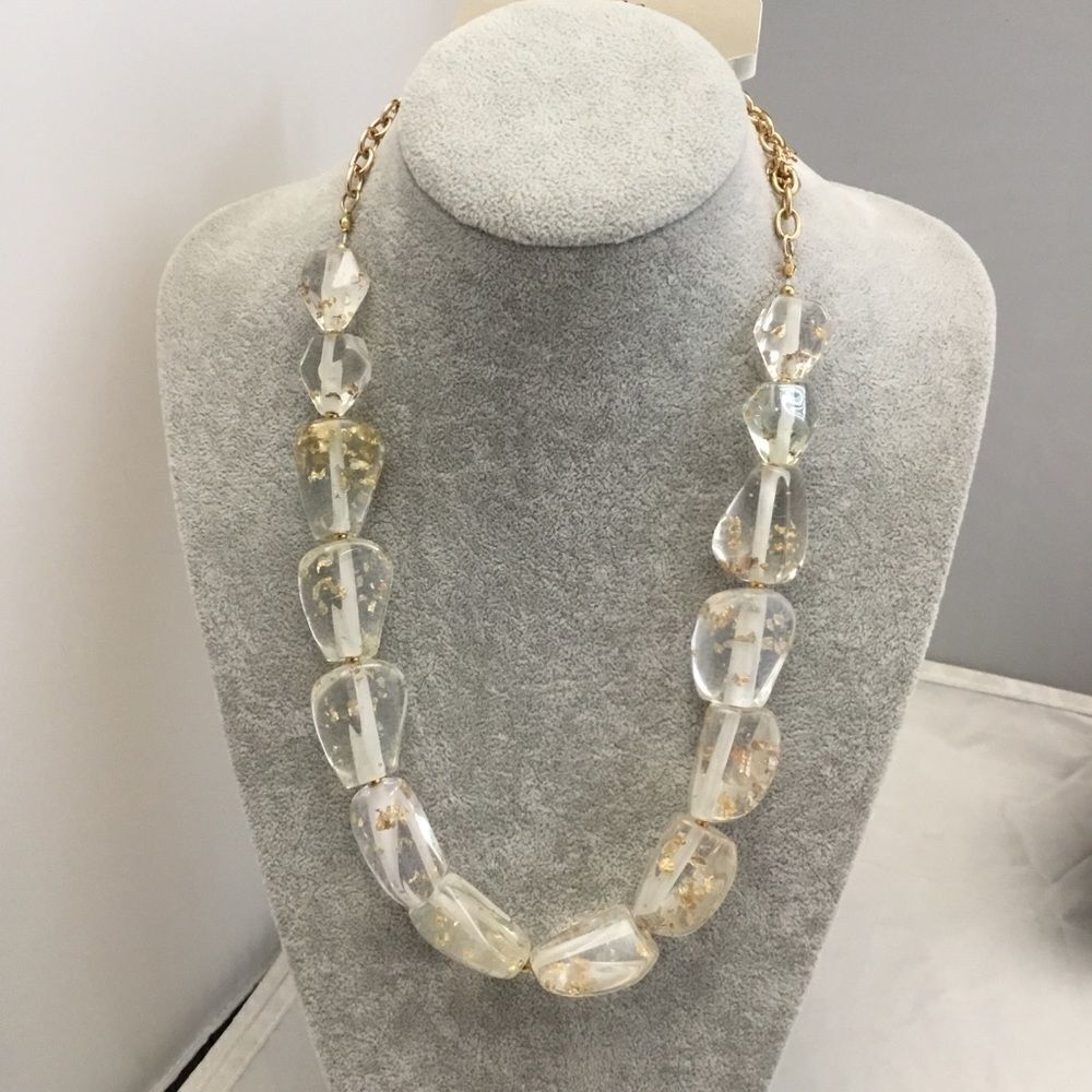 Natashaclara Beaded Gold Flake Necklace (G2)